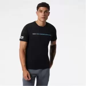 New Balance Virgin London Marathon Route T Shirt Mens - Black