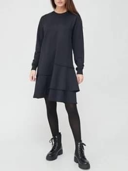 Boss Midi Layered Dress - Black
