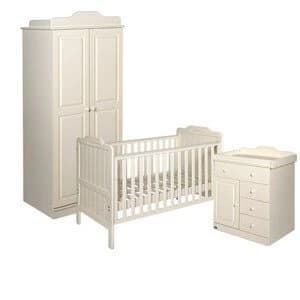 Tutti Bambini Alexia 3 Piece Room Set - Vanilla