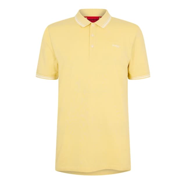 Hugo Mens Short Sleeve Polo Shirt - Yellow Male S