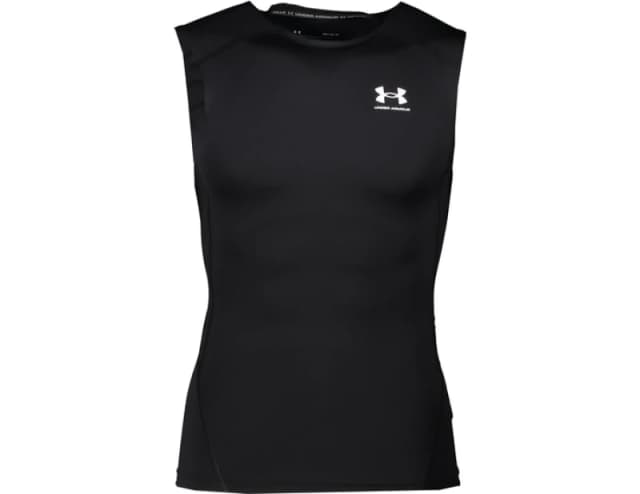Under Armour Armour HeatGear Sleeveless Mens Baselayer Tops S Black 42726203350