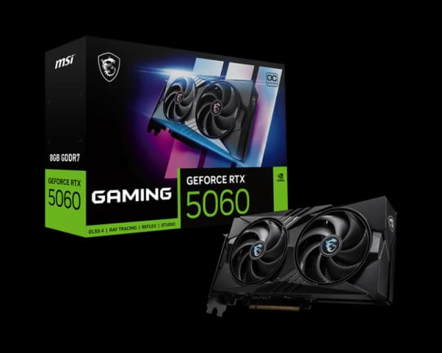 MSI GeForce RTX 5060 8G GAMING OC 8GB GDDR7 Graphics Card