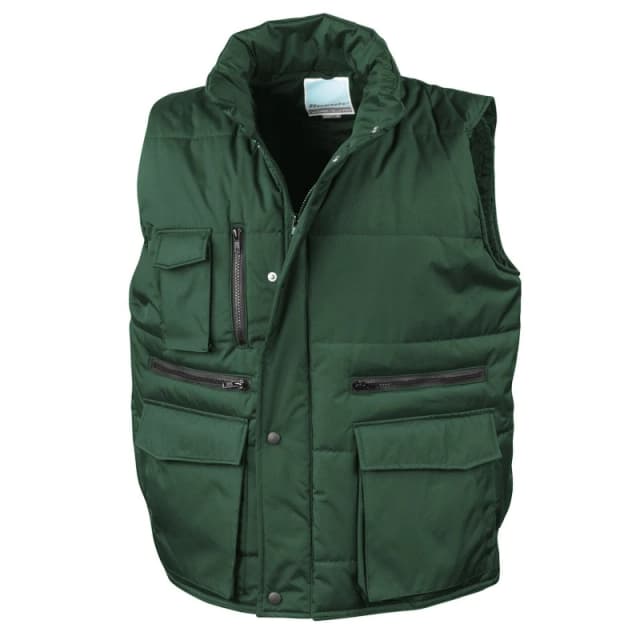 Result Result Men Lance Body Warmer in Bottle Green Size: Medium Bottle Green M Male 5063527497123