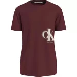 Calvin Klein Jeans CK SPRAY TEE - Brown