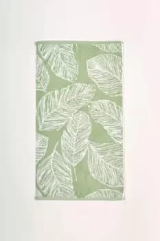 2 Pack Leaf Jacquard Hand Towel