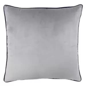 Riva Home Meridian Cushion Cover (55 x 55cm) (Silver/Navy)