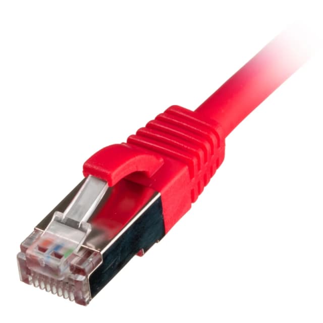 Cablenet CNL 100PK 0.3M C6a Rd SFTP Ls 26AWG SB networking cable Red C