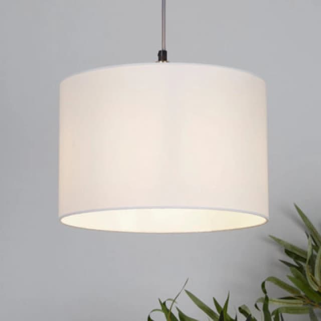 Lighting Collection Drum Shade White unisex 30cm