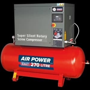 Sealey SSC12710 Low Noise Screw Air Compressor 270 Litre 415v