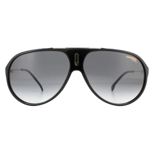 Carrera Carrera Men Aviator Black Dark Grey Gradient Sunglasses Black One Size Male 716736361369