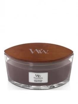Woodwick Hearthwick Ellipse Candle ; Sueded Sandalwood
