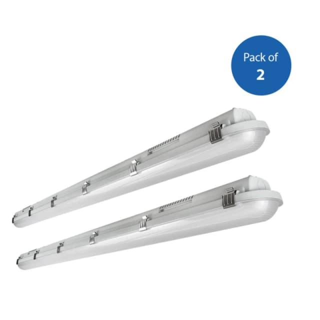 ENER-J Pack of 2 Non Corrosive Waterproof Fitting 12m 40W 120 lumens per Watt in White White Unisex
