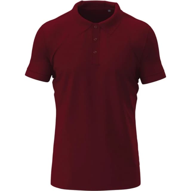 Stedman Stedman Men Stretch Polo Shirt in Brown Size: Small Brown S Male 5063703705998