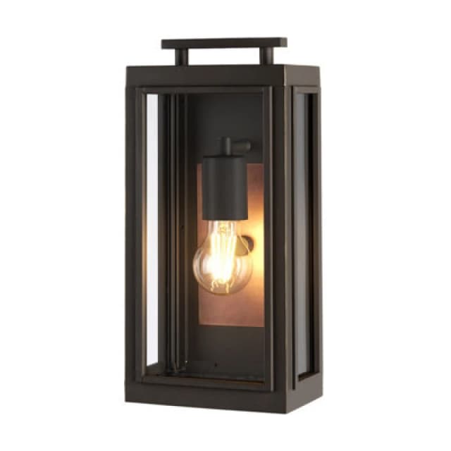 Hinkley Sutcliffe Outdoor 1 Light Wall Lantern Oil Rubbed Bronze IP44