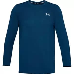 Under Armour Seamless Long Sleeve T Shirt Mens - Blue