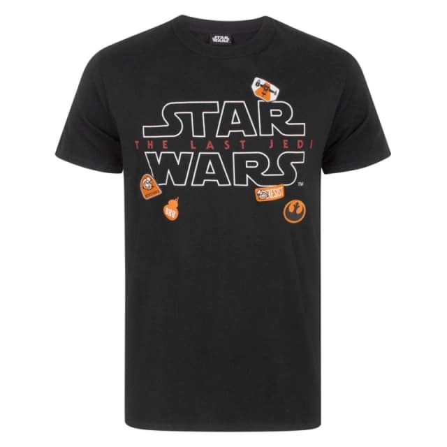 Star Wars Star Wars Men Short Sleeved T-Shirt in Black Size: X-Large Black XL Male 5060534612679