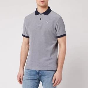 Barbour Mens Sports Polo Mix - Midnight - L - Blue