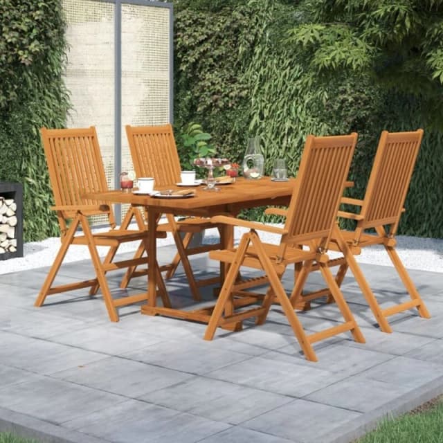 VIDAXL 5 Piece Garden Dining Set Solid Wood Acacia Vidaxl 8720286562154