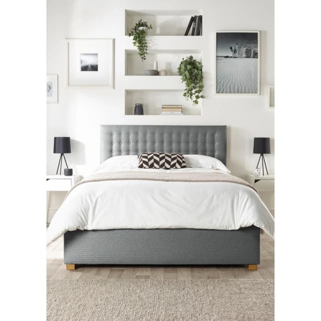 Catherine Lansfield Catherine Lansfield Opulence Ottoman Bed Beds Single Grey 38487302010