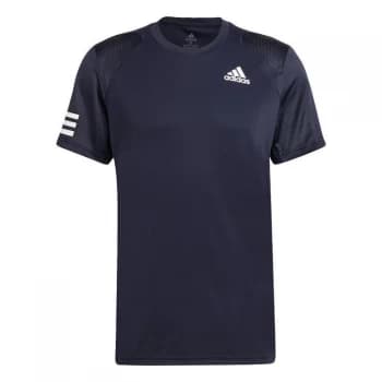 adidas Club Tennis 3-Stripes T-Shirt Mens - Legend Ink / White