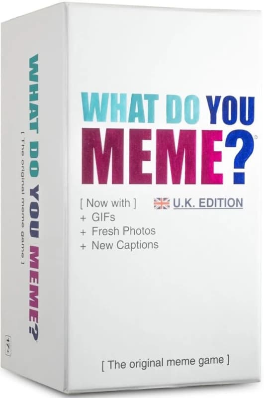 WHAT DO YOU MEME? Core Game (New UK Edition) Now Including GIF's by Relatable The Essential Adult Party Game for Meme Lovers Now with Refreshed Conte