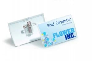 Durable 54x90mm Combi Clip Name Badge Pack of 25 821419