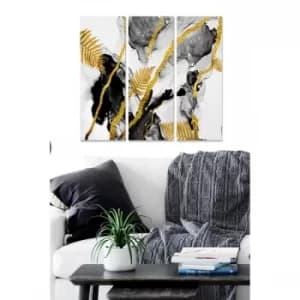 MDF1281007012 Multicolor Decorative MDF Painting (3 Pieces)