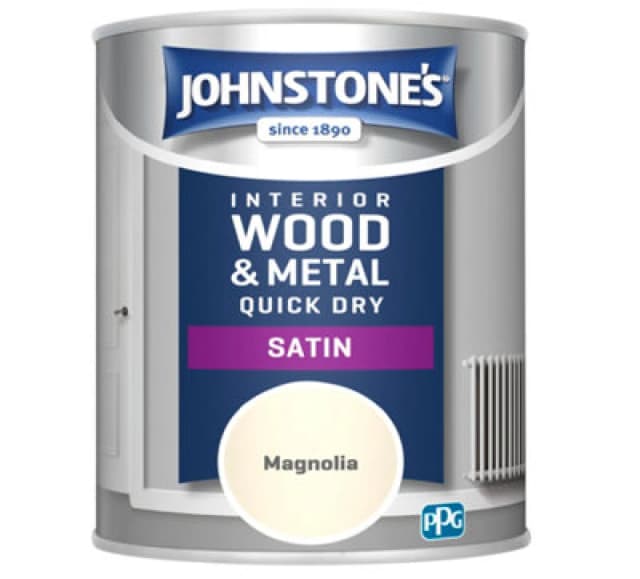(Magnolia) Johnstones One Coat Quick Dry Satin Paint - Colours