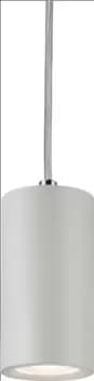 KnightsBridge Dasan Single Short Fixed Round Pendant White