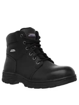Skechers Work Relaxed Fit Workshire Lace Up Boot - Black, Size 6, Men