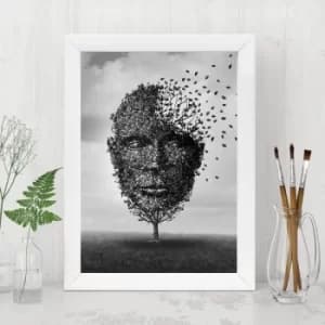 BC1261445380 Multicolor Decorative Framed MDF Painting