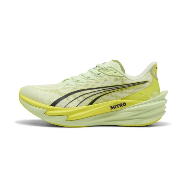 Puma Womens Deviate Nitro 4 Running Shoes Spritz/Lux Lime female 8 (42)