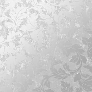 Graham & Brown Superfresco Milan Scroll Wallpaper - Silver