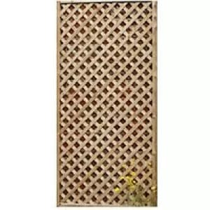 Forest Garden Framed Willow Diamond Trellis - 1.83m X 600mm