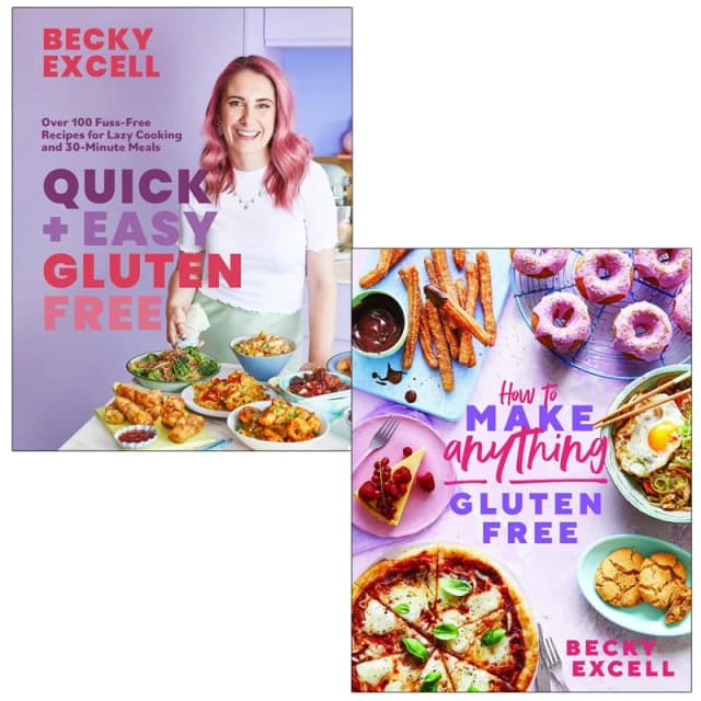 Becky Excell Collection Quick And Easy Gluten Free And How To Make Anything Gluten Free 2 Book Set Becky Excell Books