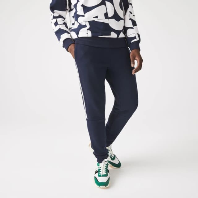 Lacoste Branded Tape Joggers - Blue Blue XS