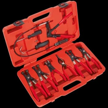 Sealey 9 Piece Hose Clamp Removal Tool Kit