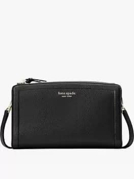 Kate Spade New York Knott Pebbled Leather Cross-Body Bag - Black