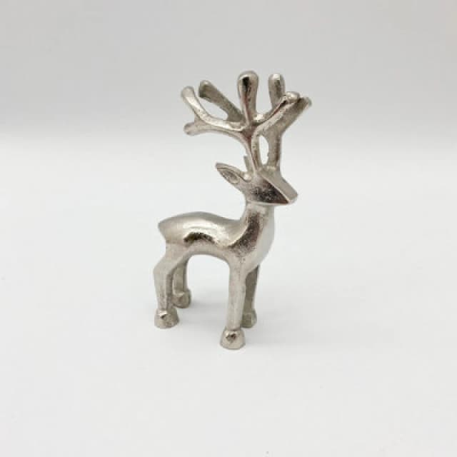 Minster Nickel Plated Reindeer - L3 X W6 X H10 Cm