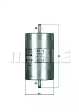 Fuel Filter KL9 76626030 by MAHLE Original