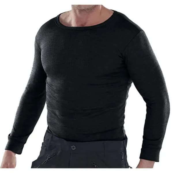 Beeswift Long Sleeve Thermal Vest Black 2XL BSW43492 BSW43492