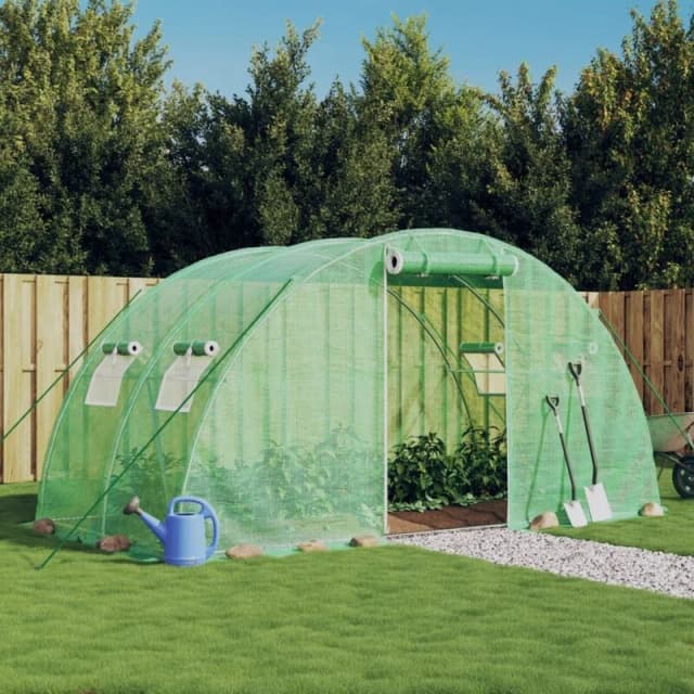 vidaXL Greenhouse with Steel Frame Green 8m 4x2x2 m, Green 364081