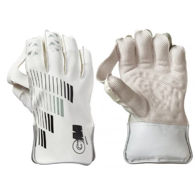 Gunn And Moore 606 Leather Palm Wicket Keeper Gloves in White White Unisex One Size