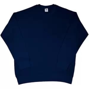 SG Mens Raglan Sleeve Crew Neck Sweatshirt (S) (Navy Blue)