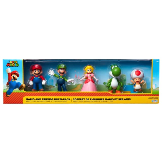 Super Mario Super Mario 2.5-inch 5Pk Figures Male IL95301
