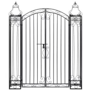 Vidaxl Ornamental Garden Gate Wrought Iron 122x20.5x160cm