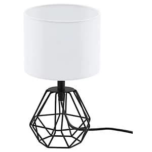 Eglo Carlton 2 Table Lamp - Black & Whiite