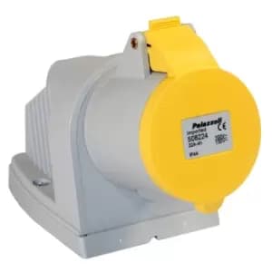 Lewden 508224 Surface Angled Socket 32A 3P 110V 4H IP44 Moulded