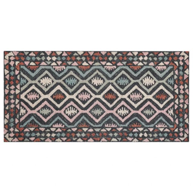 Beliani Rug Haymana Multicolour 80 X 150 Cm Wool