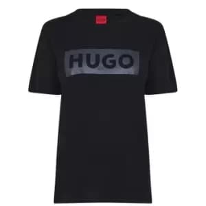 Hugo Demali Glitter T-Shirt Womens - Black
